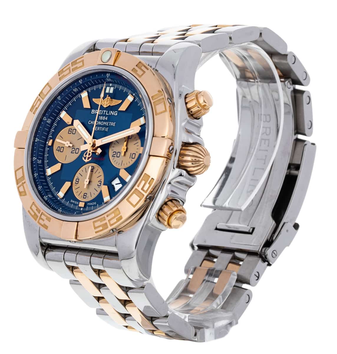 Breitling Chronomat 44 Blue Baton Dial Bracelet Strap